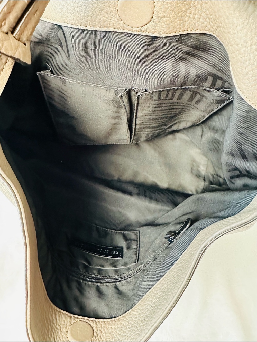 Rebecca Minkoff Isobel Hobo Slouchy Bag in Taupe Pebbled Color - Picture 5 of 7